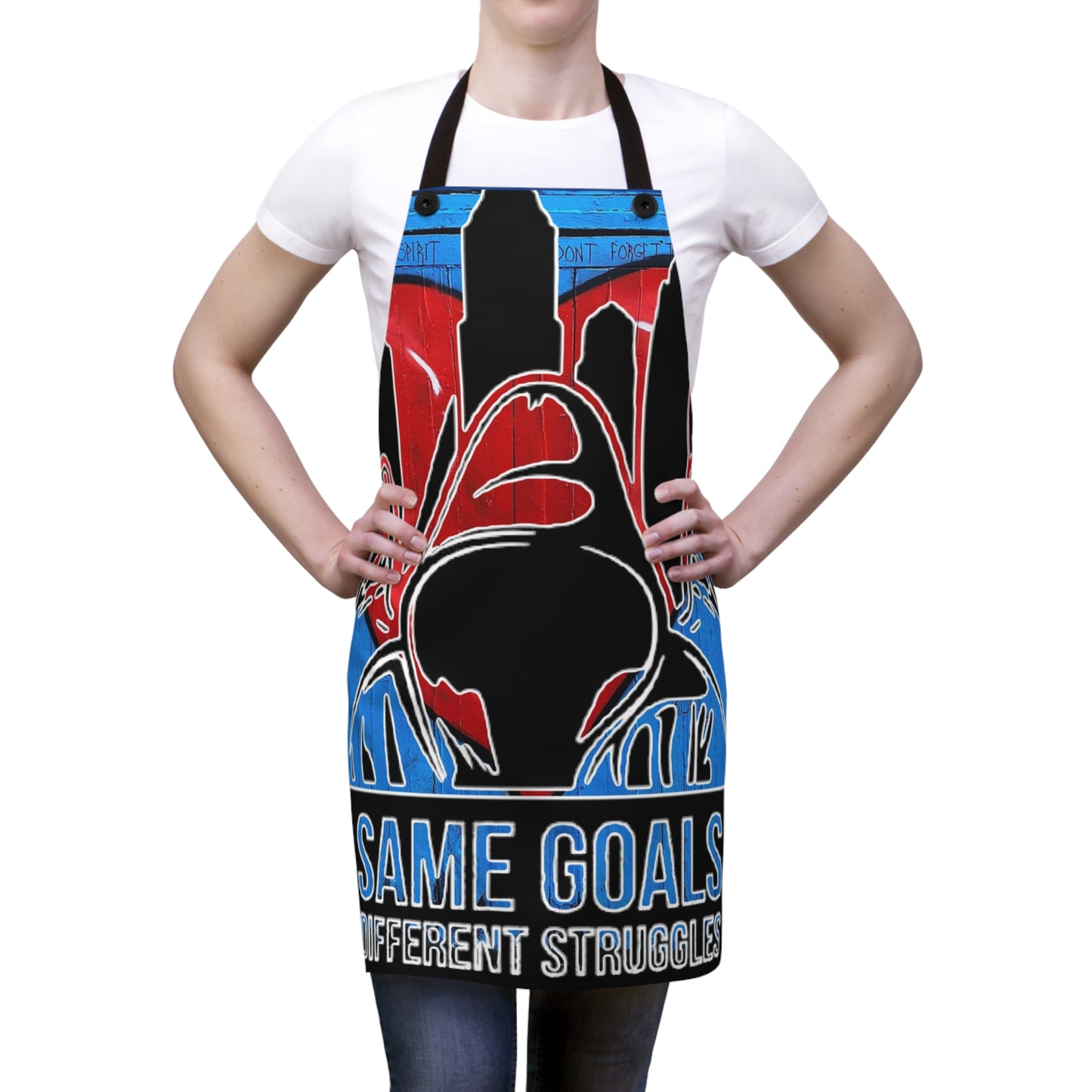 Same Goals Different Struggles Apron (AOP)