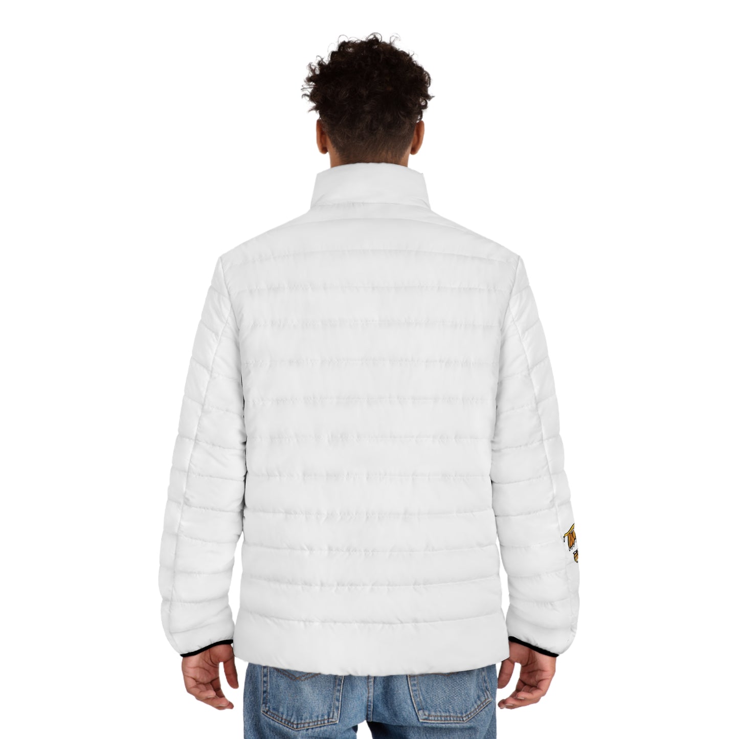 SGDS Men's white  Puffer Jacket (AOP)