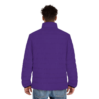 SGDS Purple Men's Puffer Jacket (AOP)