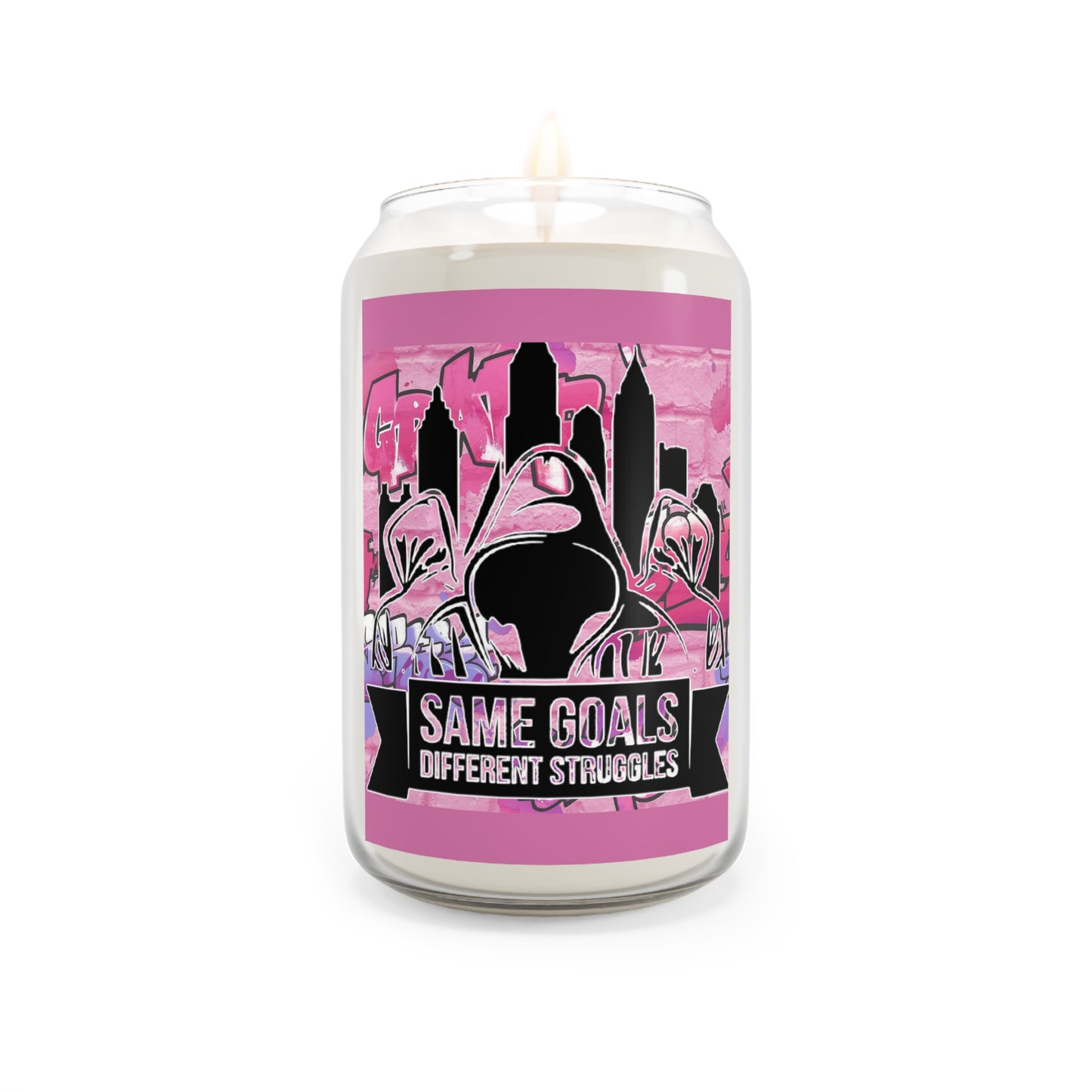 Same Goals Different Struggles Scented Candle, 13.75oz