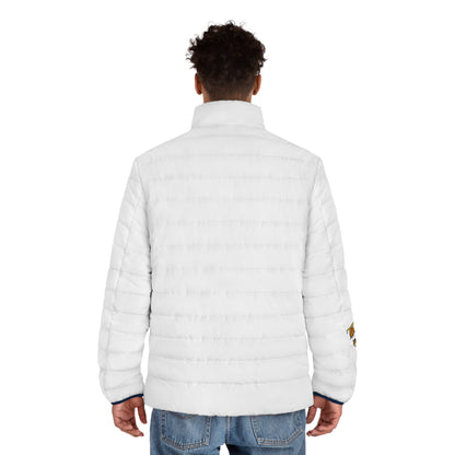 SGDS Men's white  Puffer Jacket (AOP)