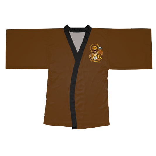 Same Goals Different Struggles Long Sleeve Kimono Robe (AOP)