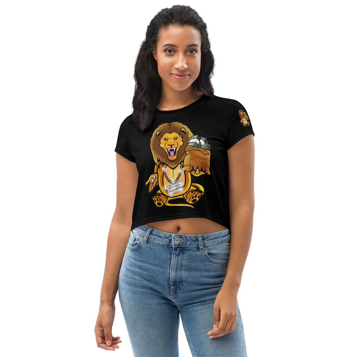 Same Goals Different Struggles Women’s Crop Tee