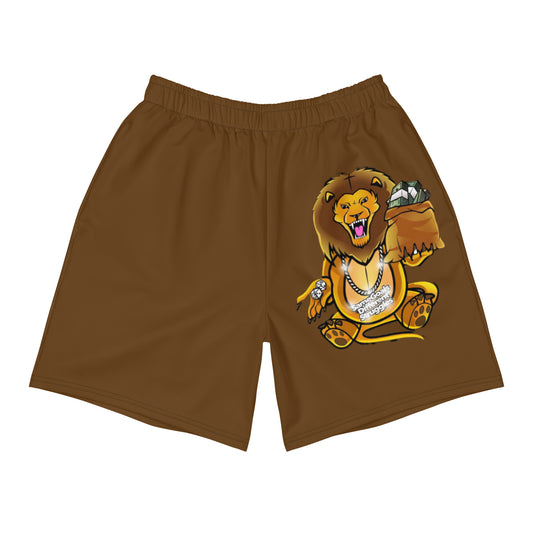 Same Goals Different Struggles Brown Men's Recycled Athletic Shorts