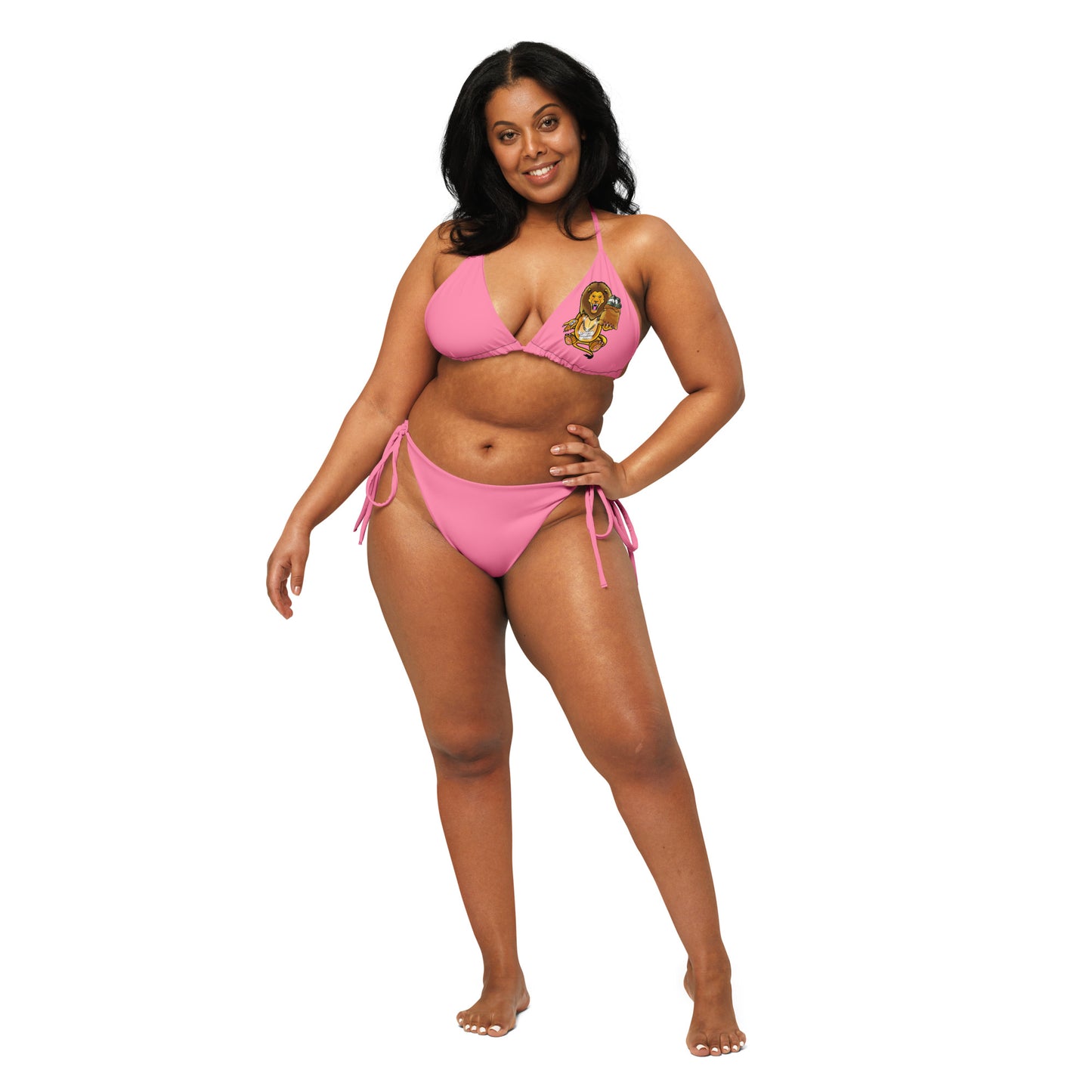 Same Goals Different Struggles Women’s Tickle Me Pink string bikini