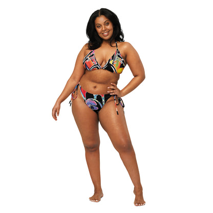 SGDS All-over print recycled string bikini