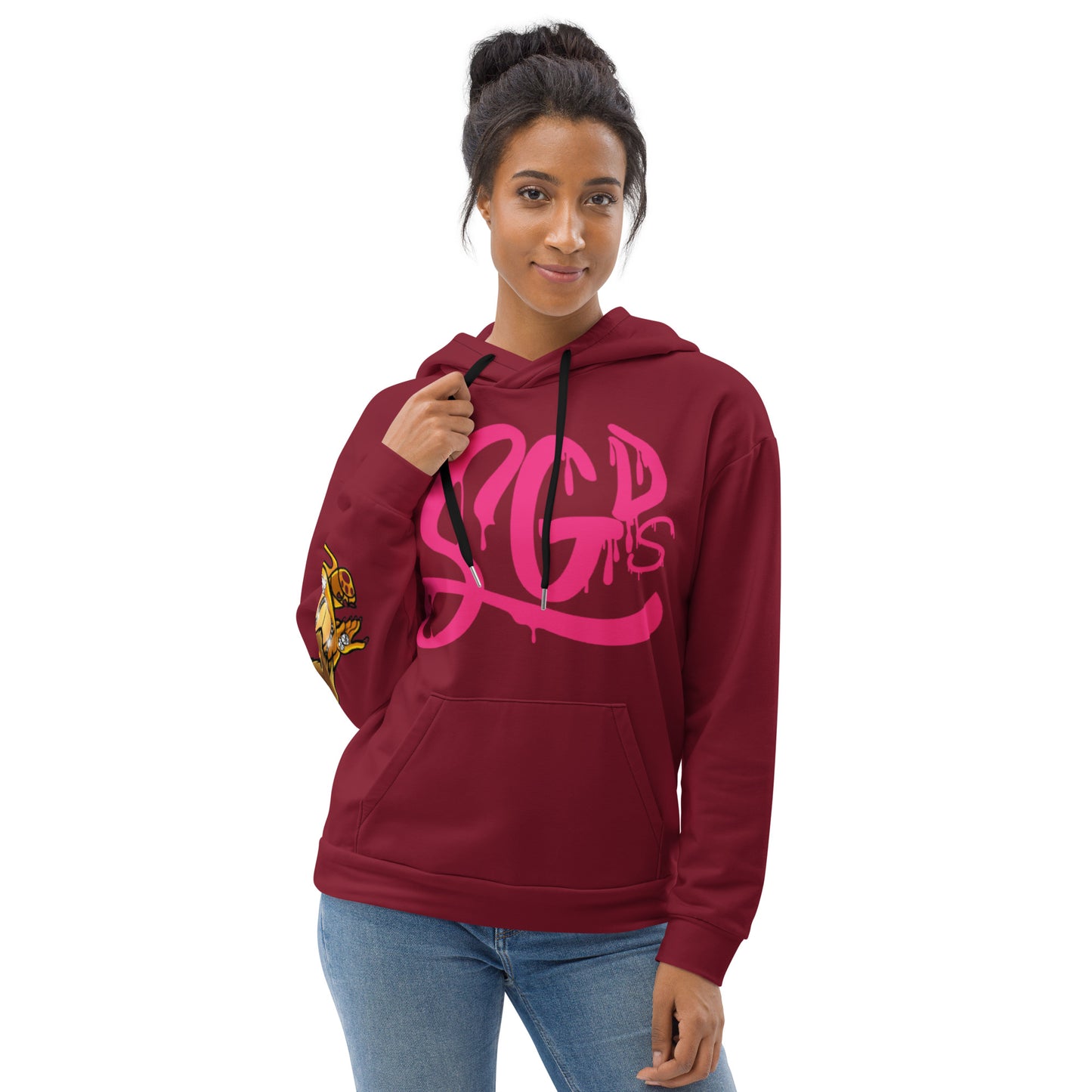 Same Goals Different Struggles Women’s Burgundy Hoodie