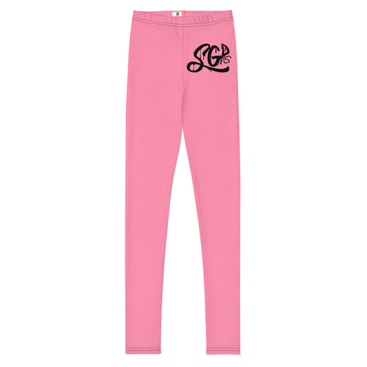 Same Goals Different Struggles Tickle Me Pink Girls Youth Leggings