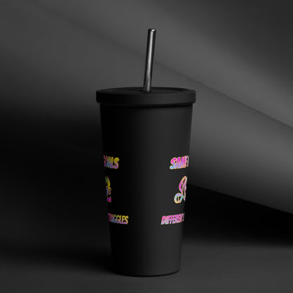 SGDS Insulated tumbler with a straw