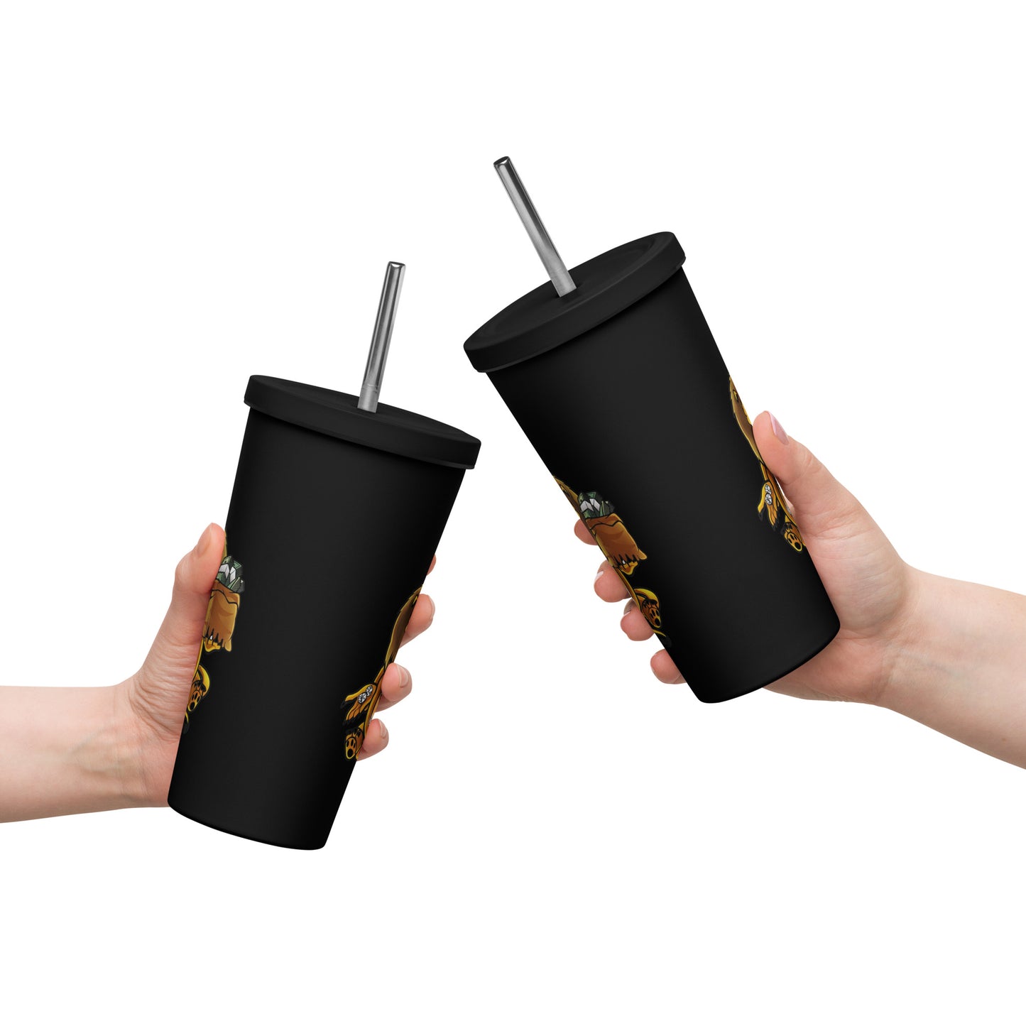 SGDS Insulated tumbler with a straw