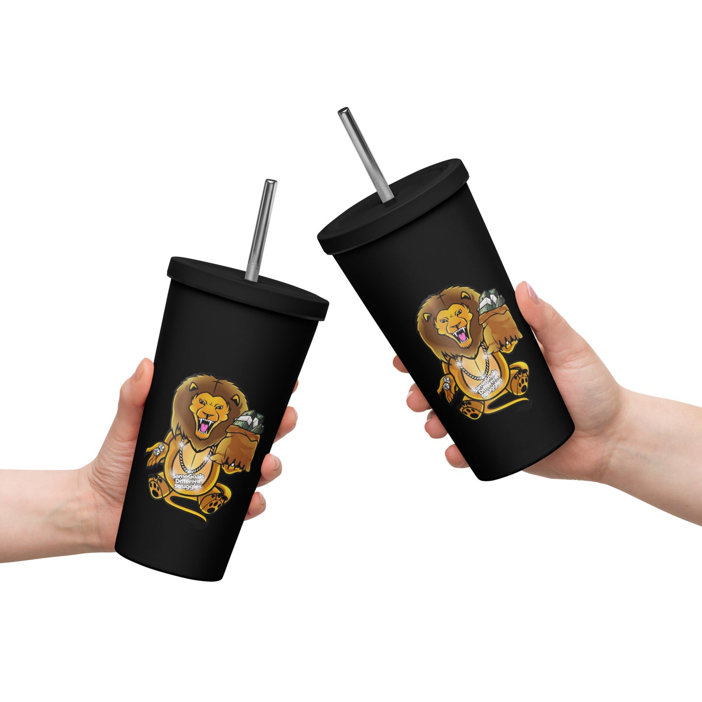 SGDS Insulated tumbler with a straw