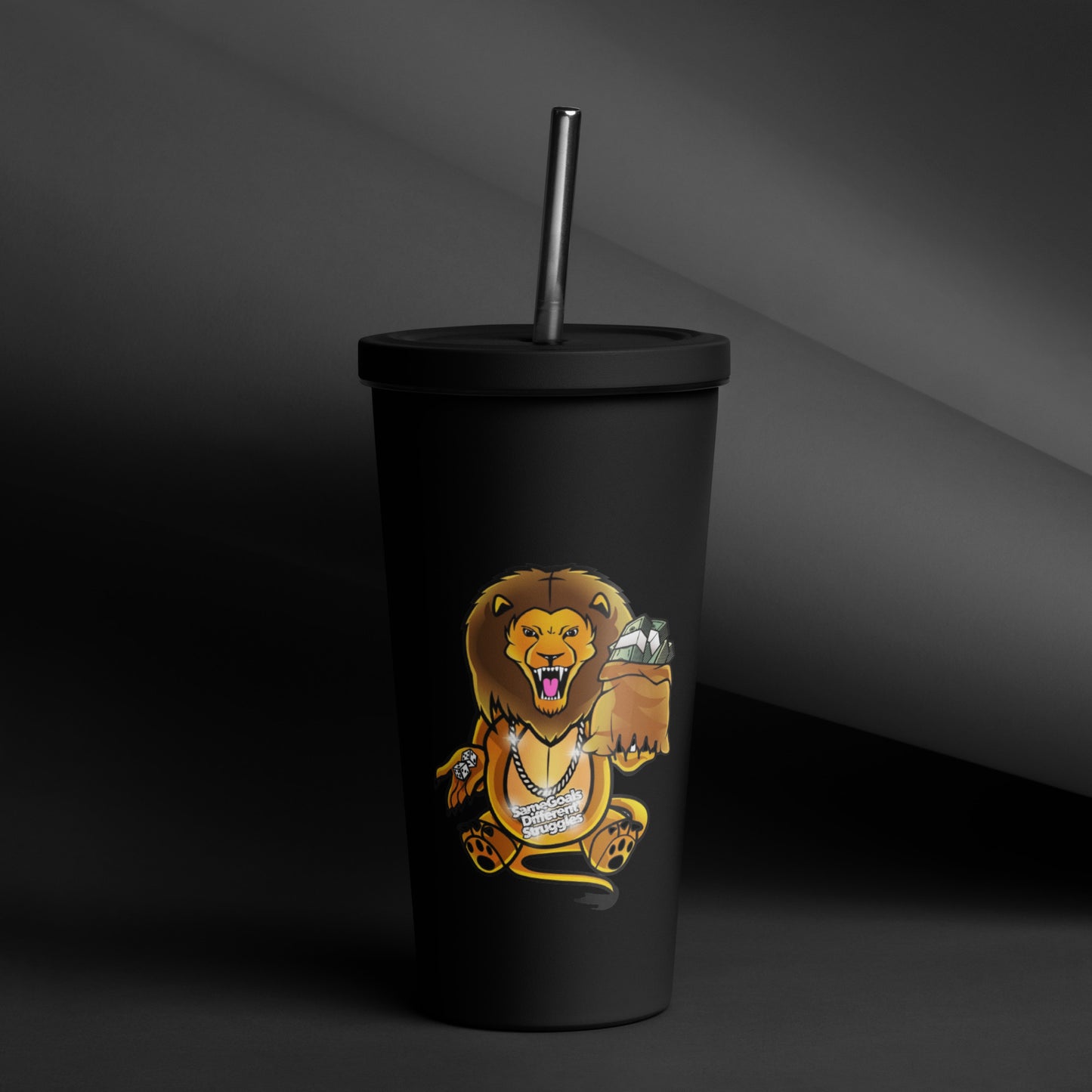 SGDS Insulated tumbler with a straw