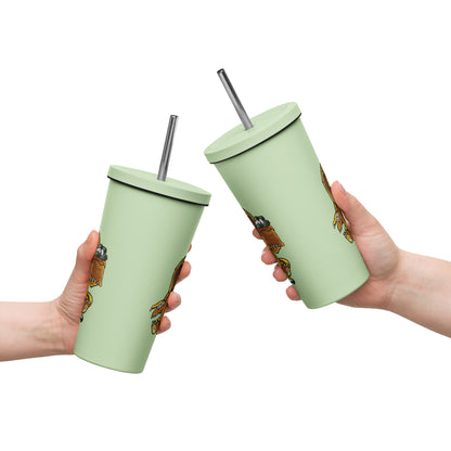 SGDS Insulated tumbler with a straw