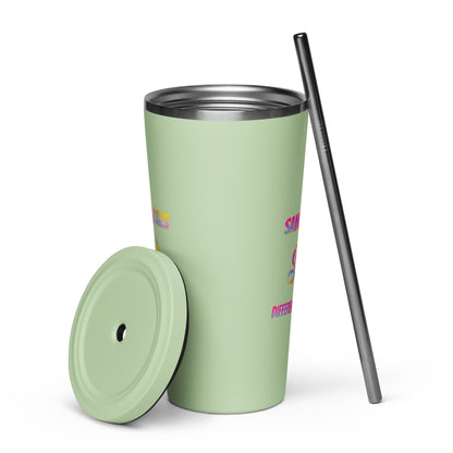 SGDS  tumbler with a straw