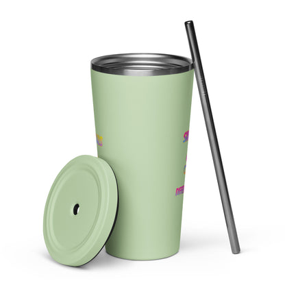 SGDS  tumbler with a straw