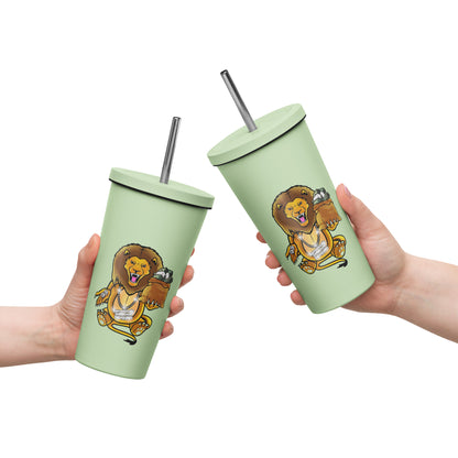 SGDS Insulated tumbler with a straw