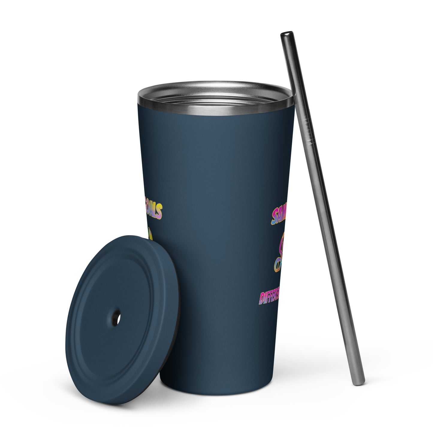 SGDS  tumbler with a straw