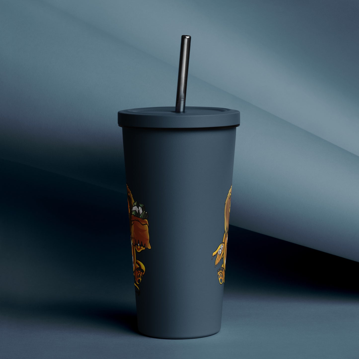 SGDS Insulated tumbler with a straw