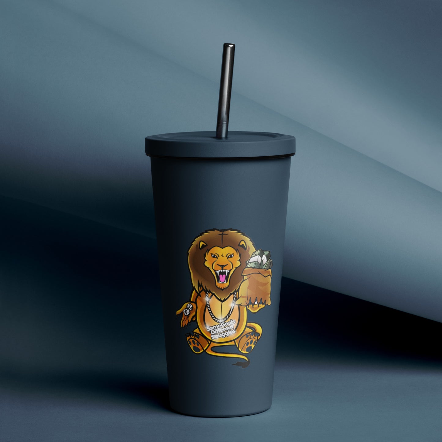 SGDS Insulated tumbler with a straw