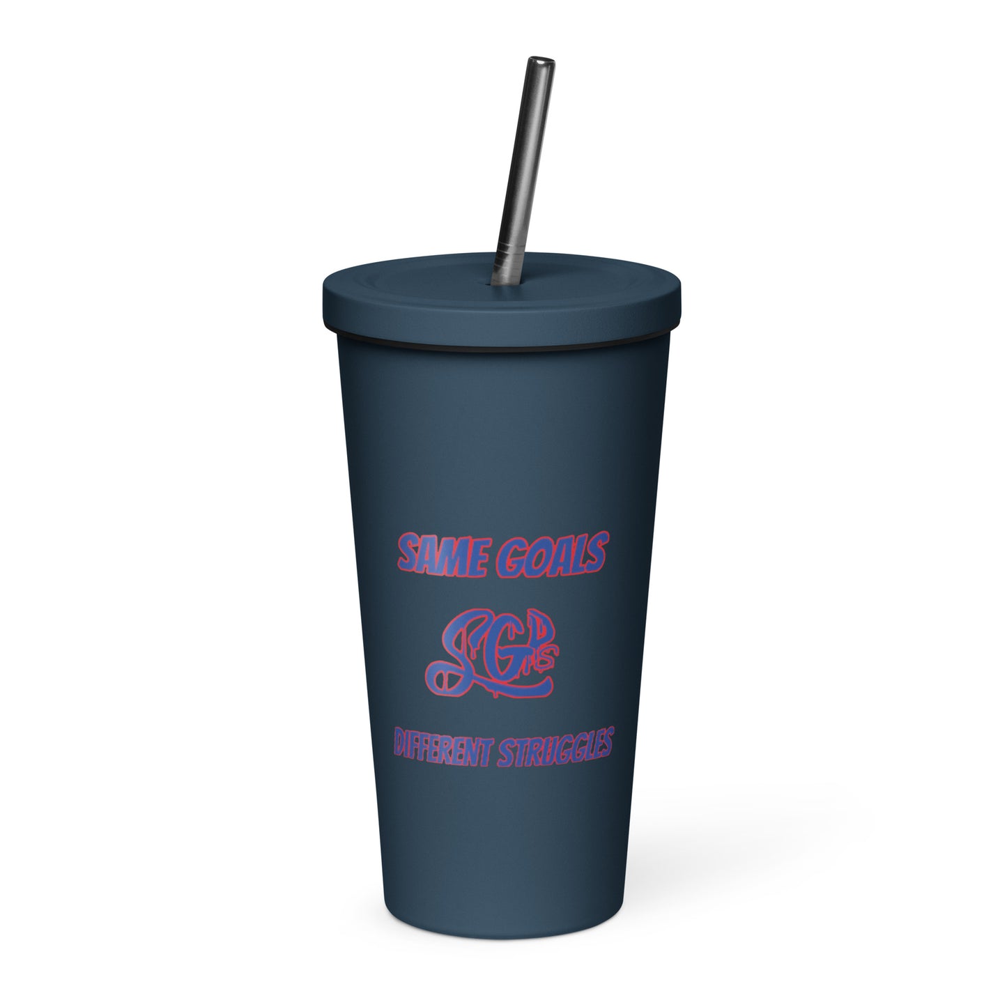 SGDS Insulated tumbler with a straw