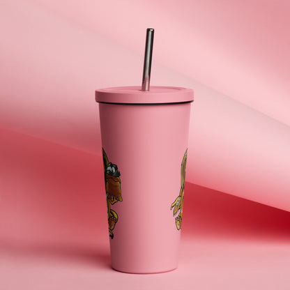 SGDS Insulated tumbler with a straw