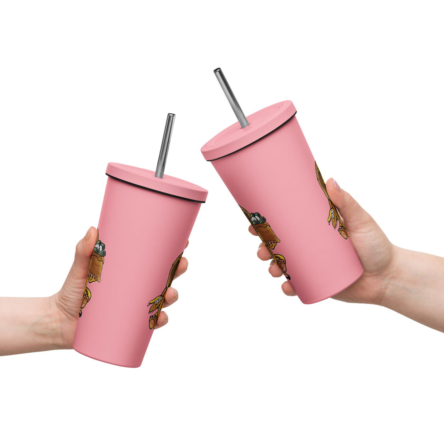 SGDS Insulated tumbler with a straw