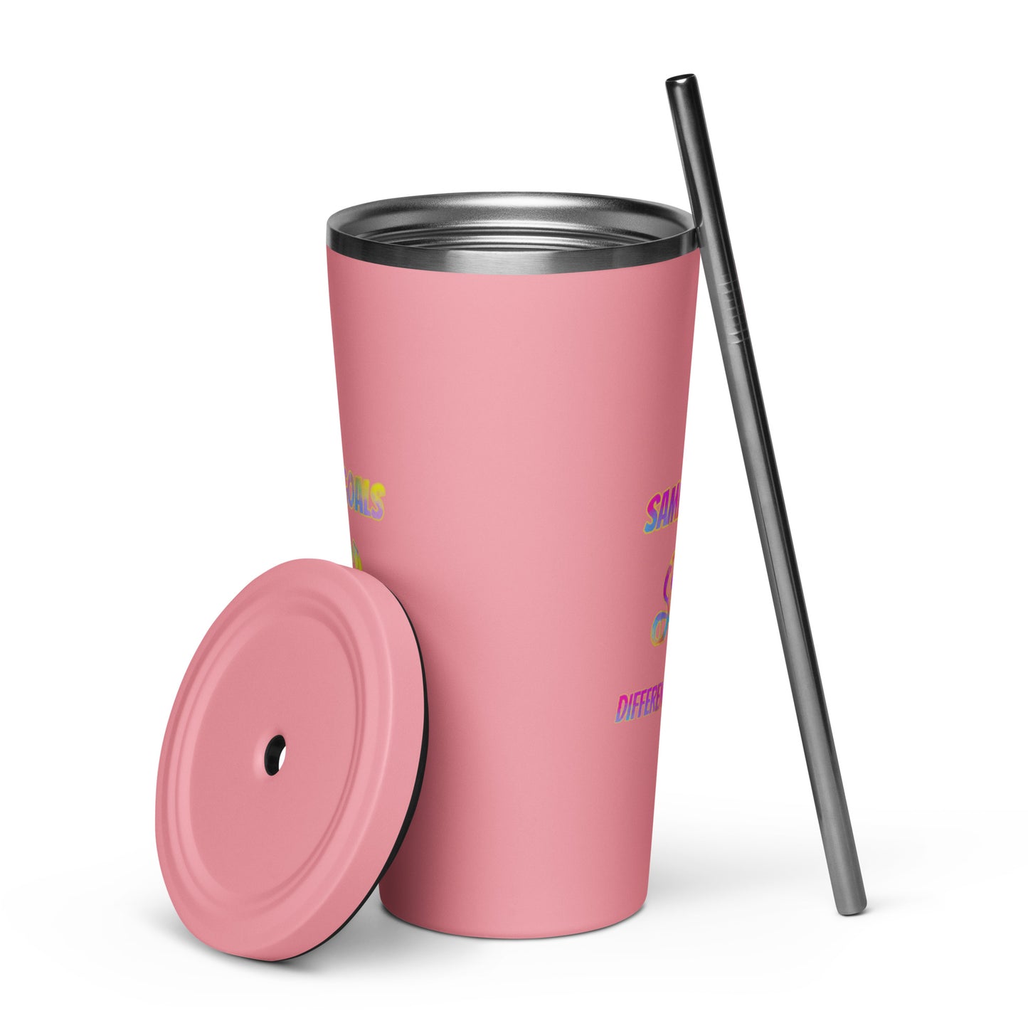 SGDS  tumbler with a straw