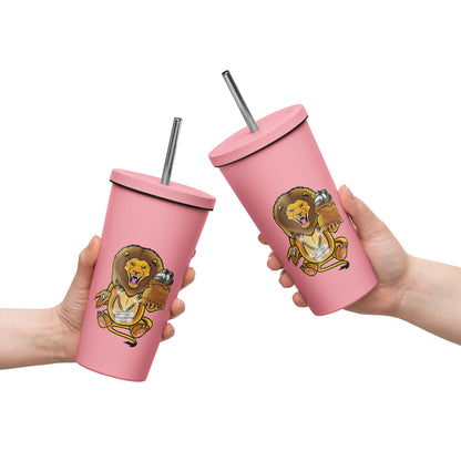 SGDS Insulated tumbler with a straw