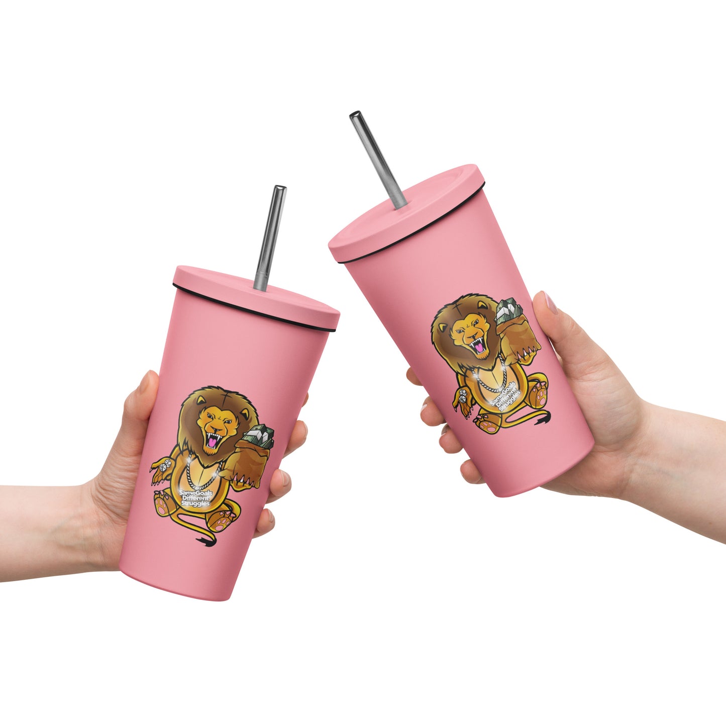 SGDS Insulated tumbler with a straw