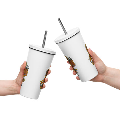 SGDS Insulated tumbler with a straw