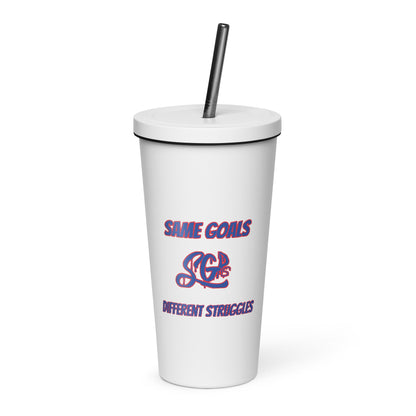 SGDS Insulated tumbler with a straw