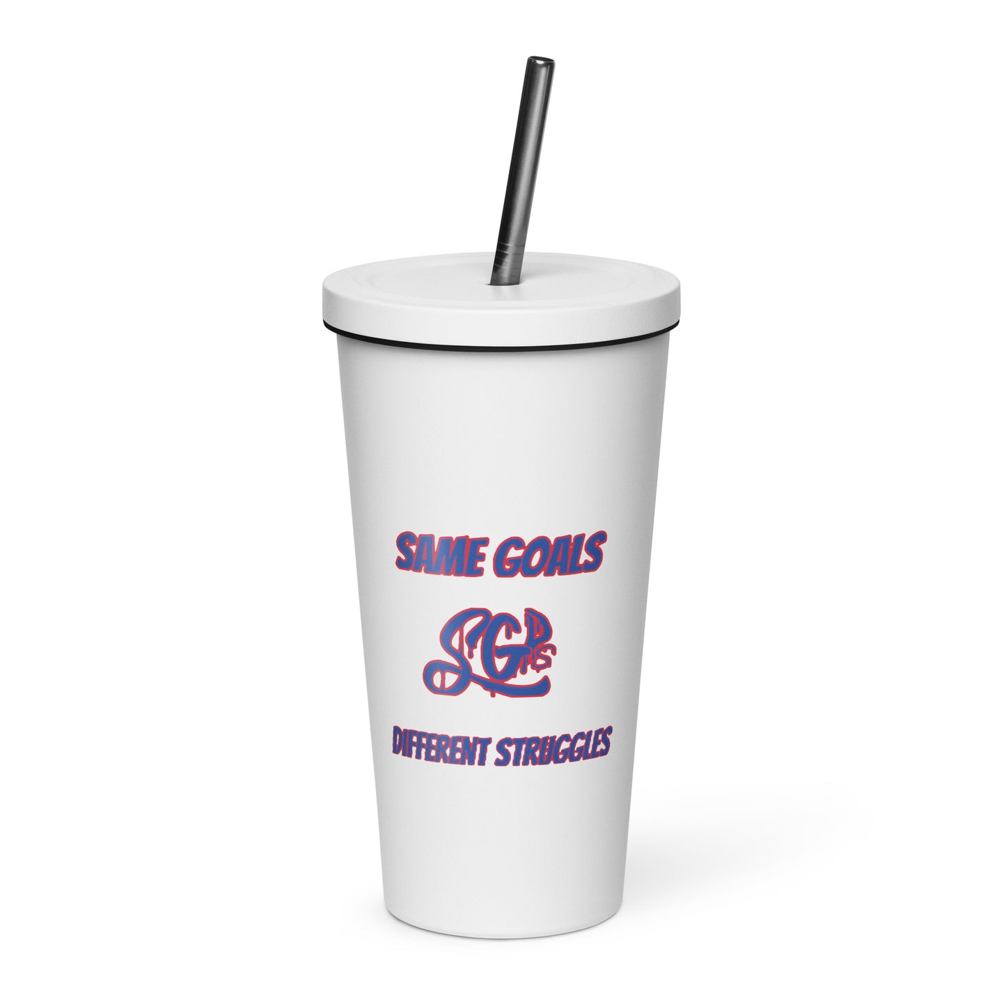 SGDS Insulated tumbler with a straw