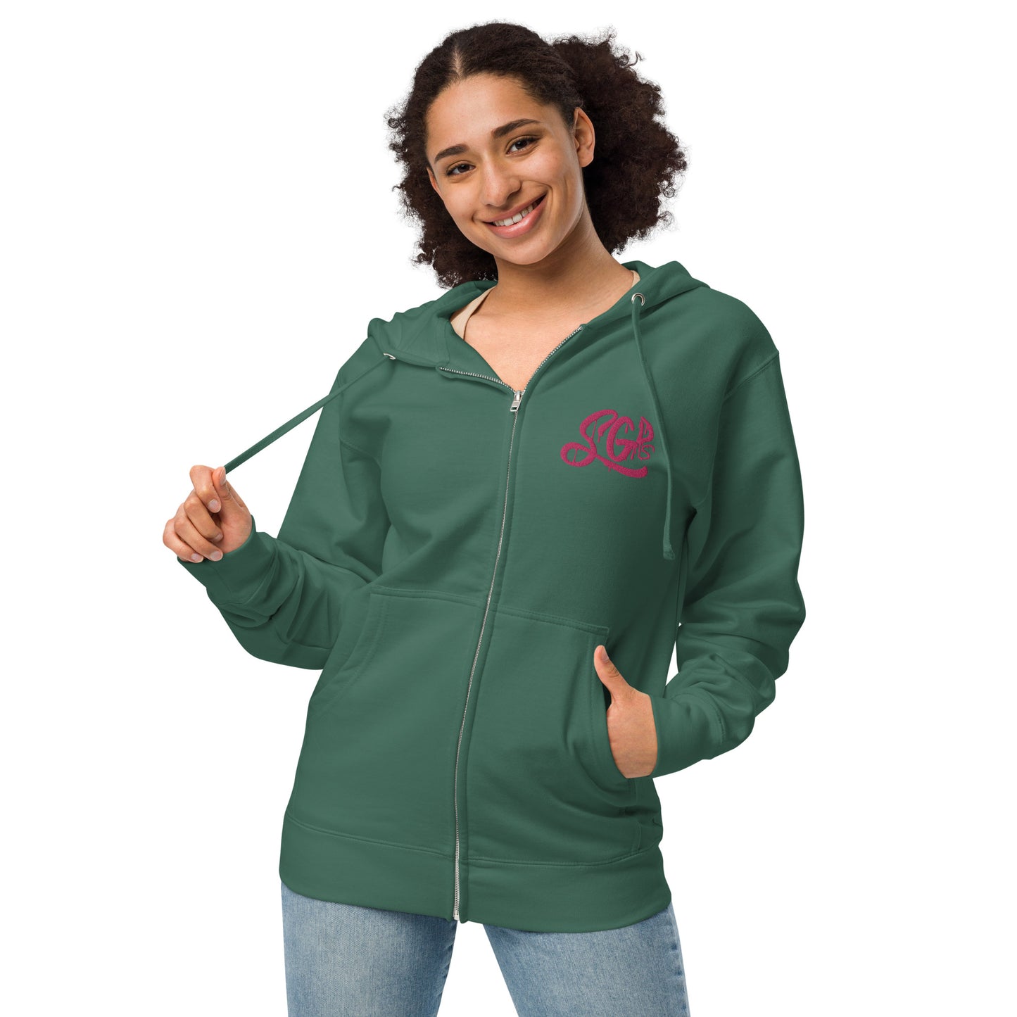 Same Goals Different Struggles Women’s fleece zip up hoodie