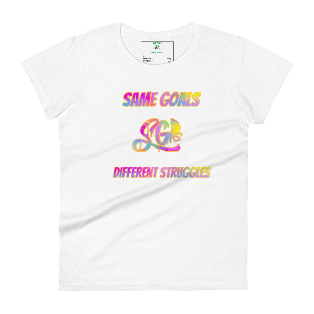 Same Goals Different Struggles Women's short sleeve t-shirt