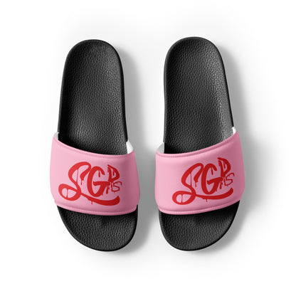 Same Goals Different Struggles Women's Cotton Candy slides