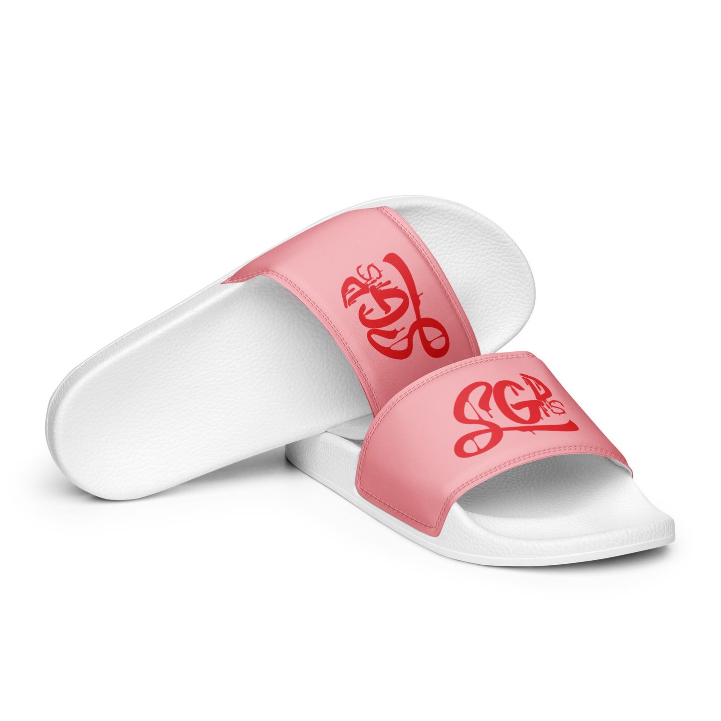 Same Goals Different Struggles Women's Light Pink slides