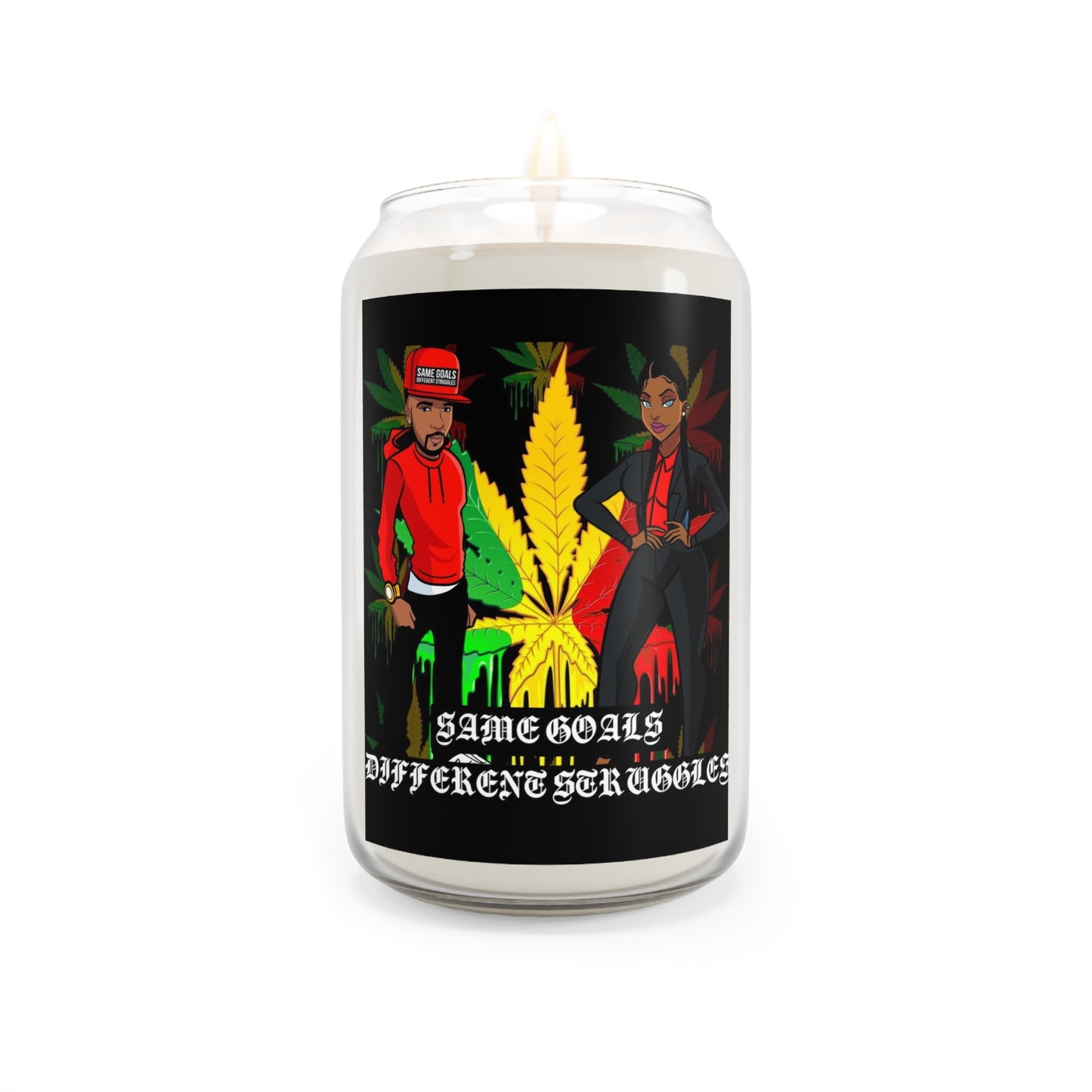 Same Goals Different Struggles Scented Candle, 13.75oz