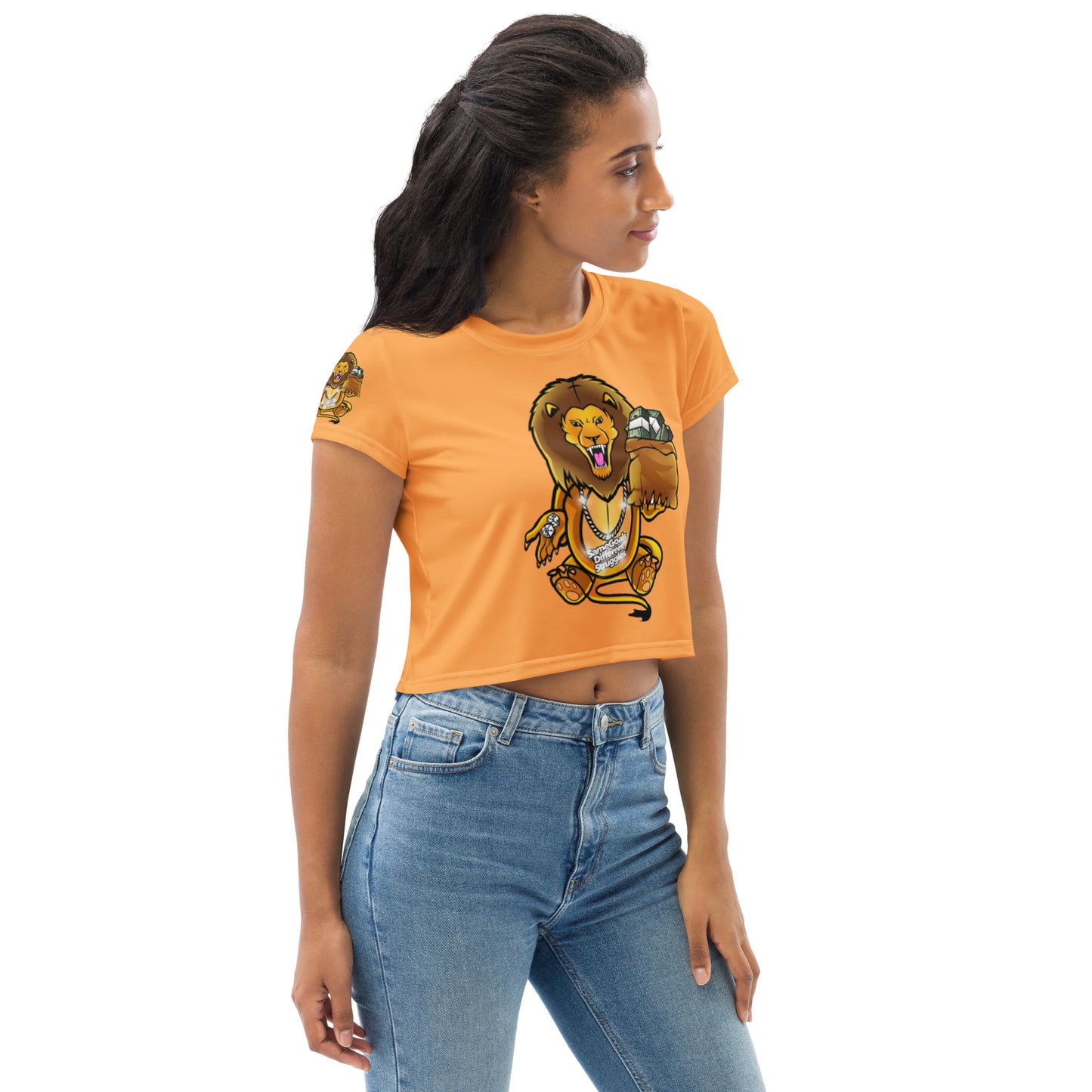 Same Goals Different Struggles Texas Rose Women’s Crop Tee