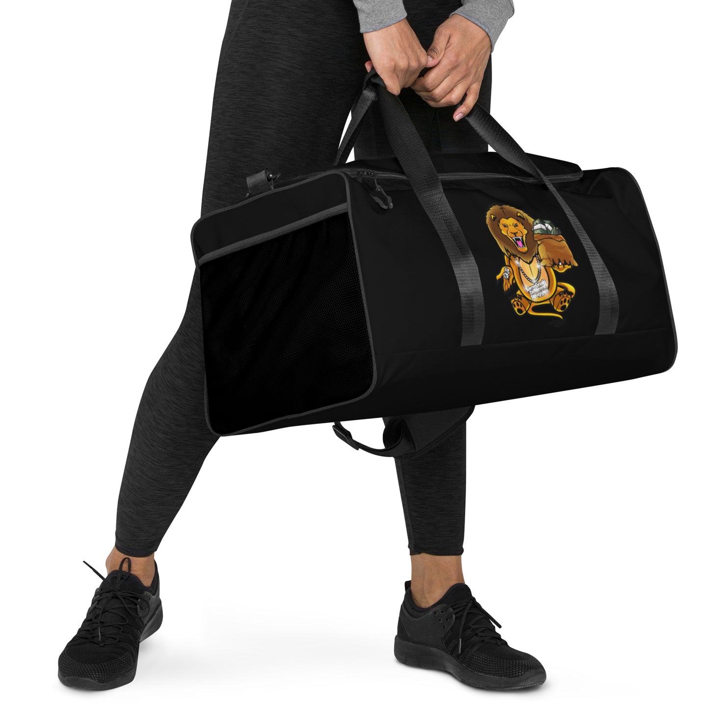 Same Goals Different Struggles Black Duffle bag