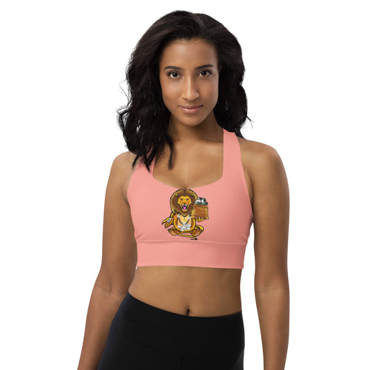 Same Goals Different Struggles Women’s Mona Lisa Longline sports bra