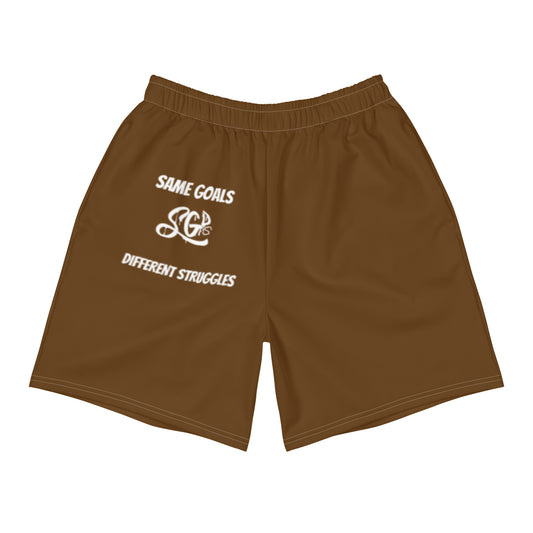 Same Goals Different Struggles Men's Athletic Long Shorts