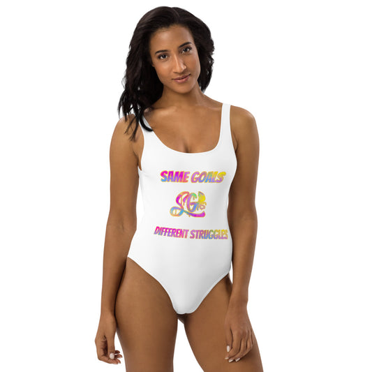 Same Goals Different Struggles Women’s One-Piece Swimsuit