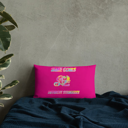 Same Goals Different Struggles Premium Pillow