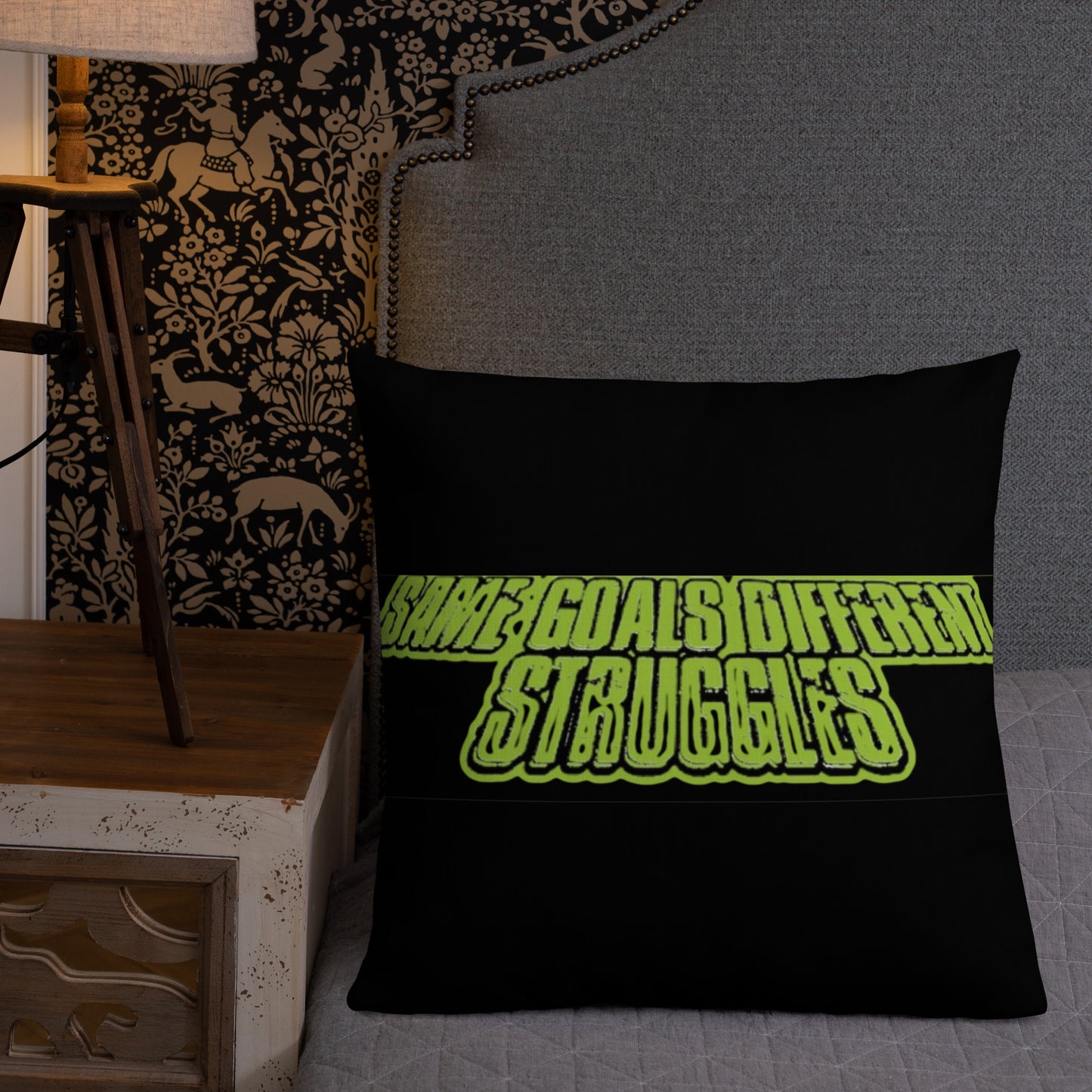 Same Goals Different Struggles Premium Pillow