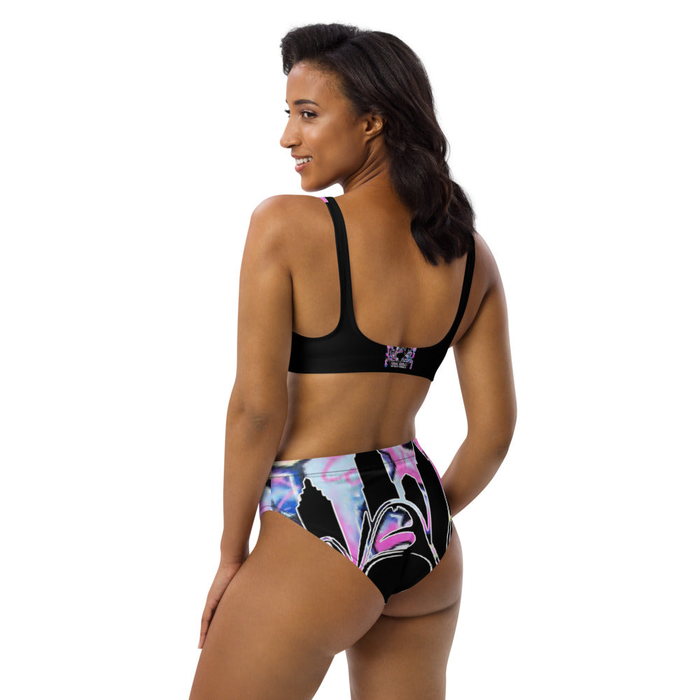 Same Goals Different Struggles Women’s Recycled high-waisted bikini