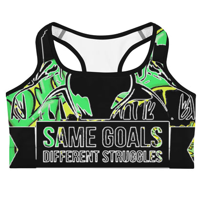 Same Goals Different Struggles Women’s Sports bra