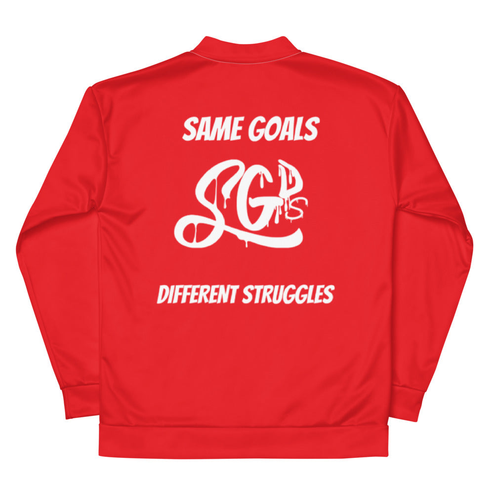 Same Goals Different Struggles Men’s Bomber Jacket