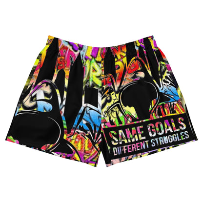 Same Goals Different Struggles Women’s Recycled Athletic Shorts