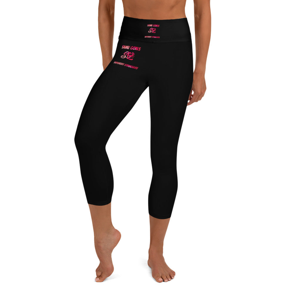 Same Goals Different Struggles Women’s Yoga Capri Leggings