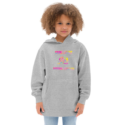 Same Goals Different Struggles Kids fleece hoodie